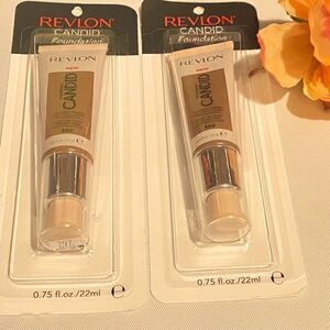 💥Revlon Candid Foundation Smooth Creamy Set of 2 comfortable lightweight 0.75FL